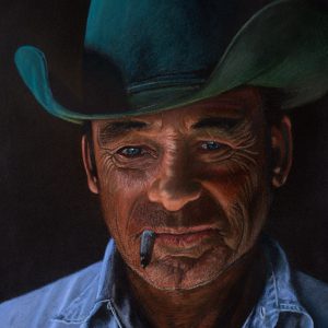Weathered Cowboy II by Allan Wesley Johnson at Treez Studio